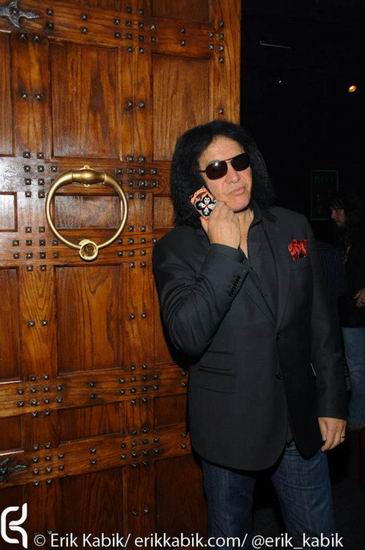 Gene Simmons with our Door on display at KMMG built by our very own Rob and Peter, order yours today!